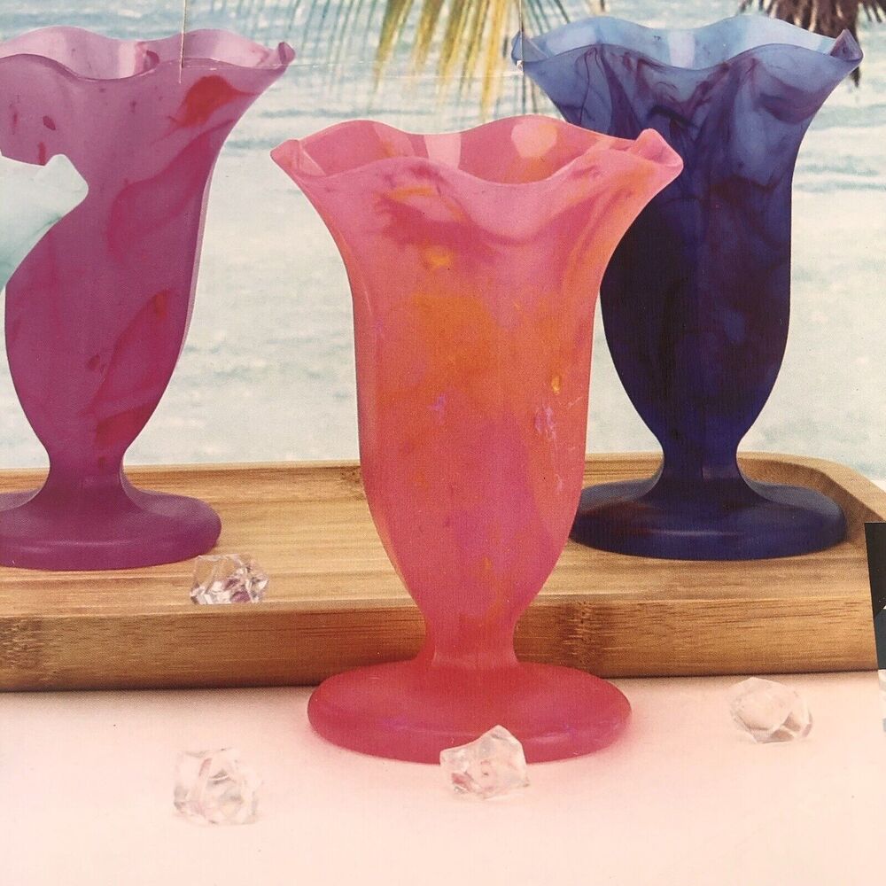 Set of 4 🍦🍧🧃ICE CREAM MARGARITA JUICE cone dessert - Picture 2 of 4